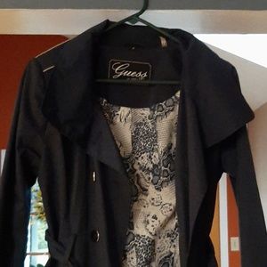 Womans like new thigh length raincoat